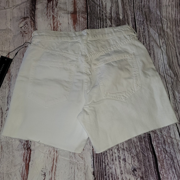 Veronica Beard Shiloh Mid Length Cut Off Button Fly Shorts - Picture 10 of 16